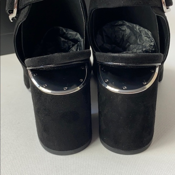 Alexander Wang Nadia black suede peep toe booties - Picture 6 of 8